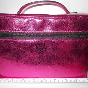 Victoria's Secret Train Case Hot Pink Metallic NEW
